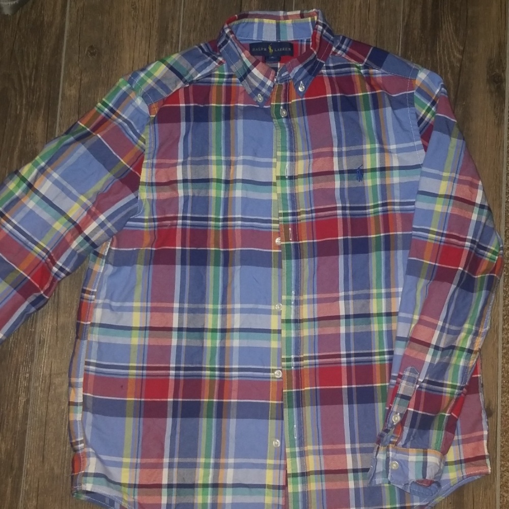 Boys XL Polo Ralph Lauren plaid